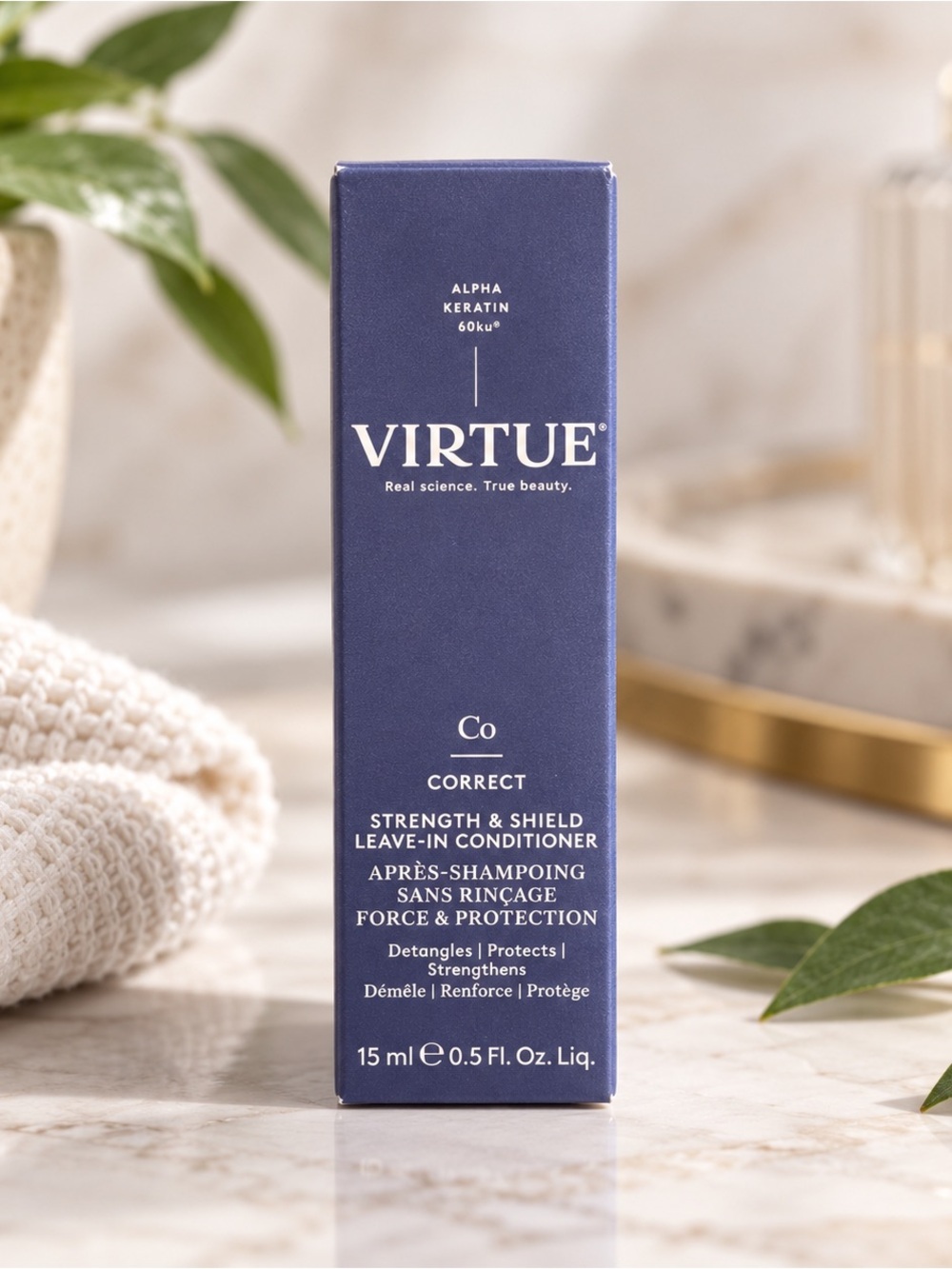 Virtue Strength & Shield Leave-In Conditioner 15mL | New